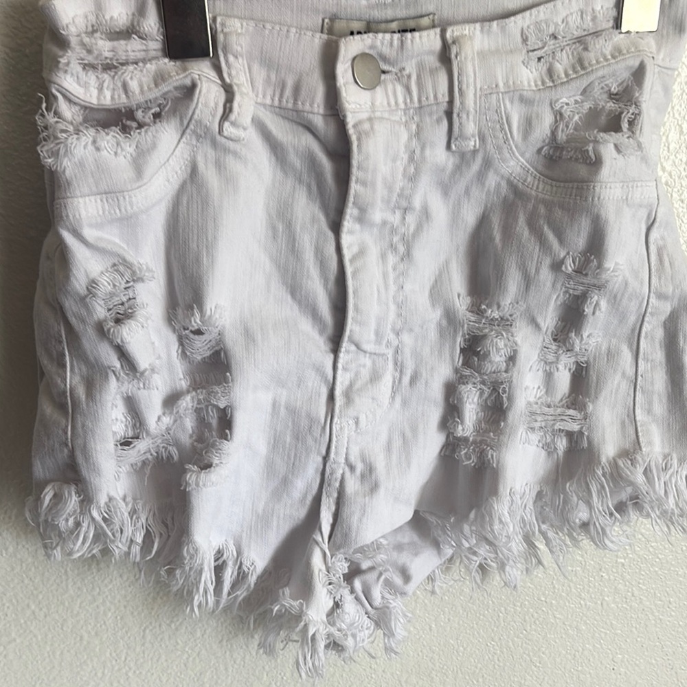 Aphrodite White Jean Shorts size M